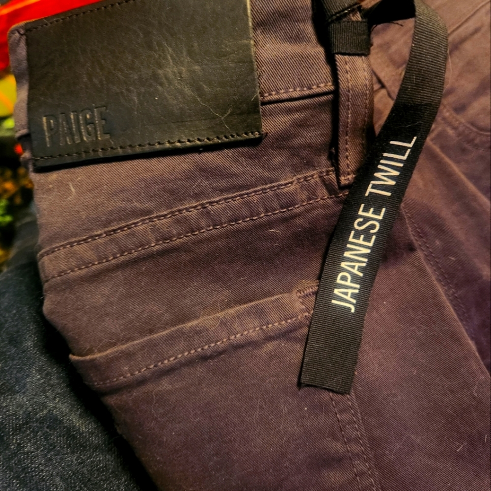 Paige Japanese Twill, Size 32, Raven Gray, Originally: $199, Buy Now $85